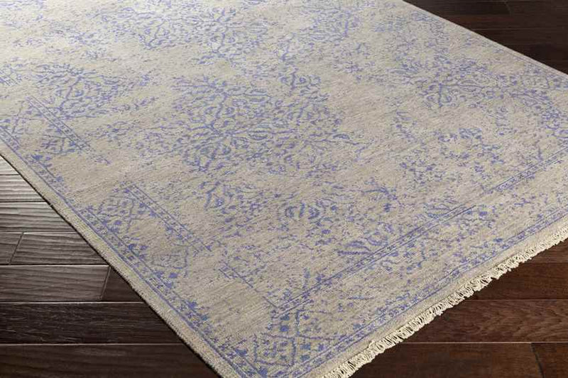 Wellton Traditional Medium Gray/Dark Blue Area Rug