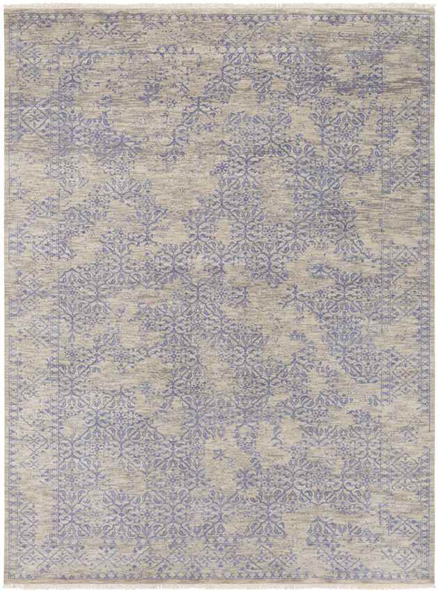 Wellton Traditional Medium Gray/Dark Blue Area Rug