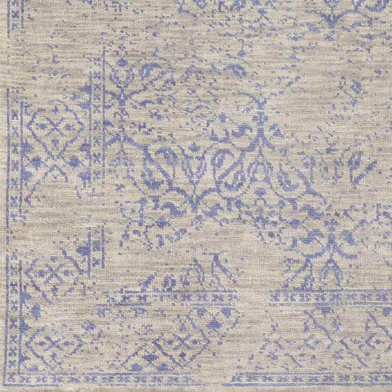 Wellton Traditional Medium Gray/Dark Blue Area Rug