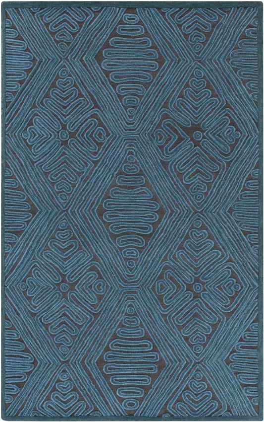 Winchester Modern Blue/Black Area Rug