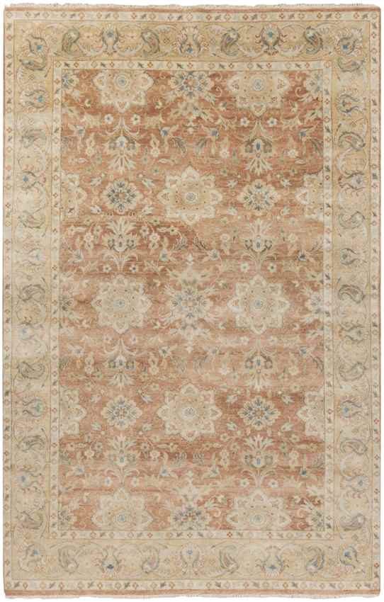 Yuma Traditional Salmon/Gold Area Rug