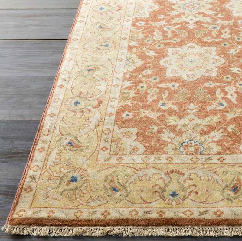 Yuma Traditional Salmon/Gold Area Rug