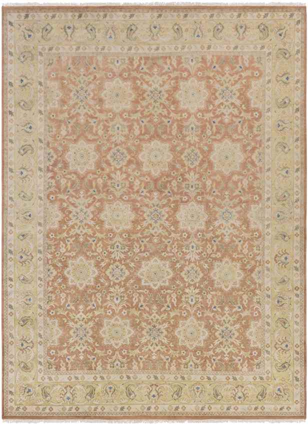 Yuma Traditional Salmon/Gold Area Rug