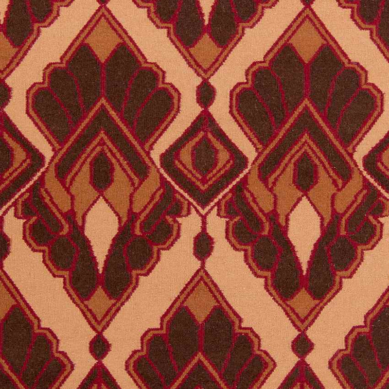 Adeline Global Dark Red/Burnt Orange Area Rug