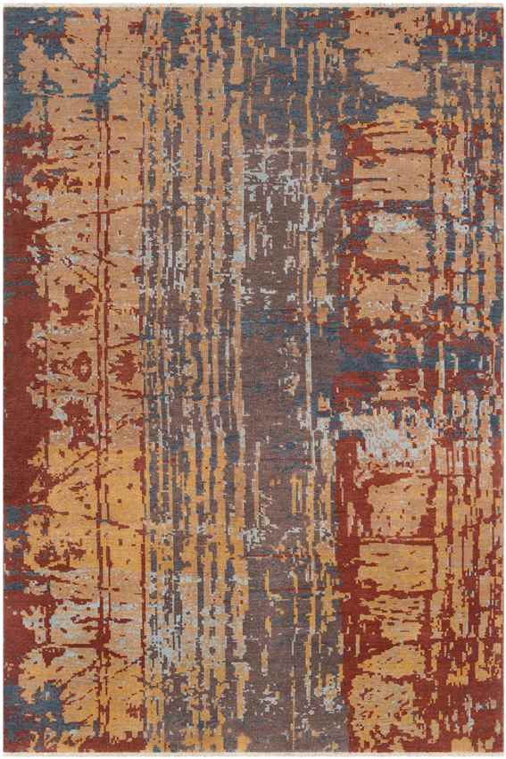 Cotgrave Modern Rust Area Rug