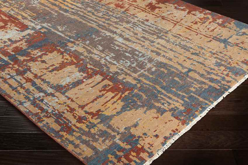 Cotgrave Modern Rust Area Rug