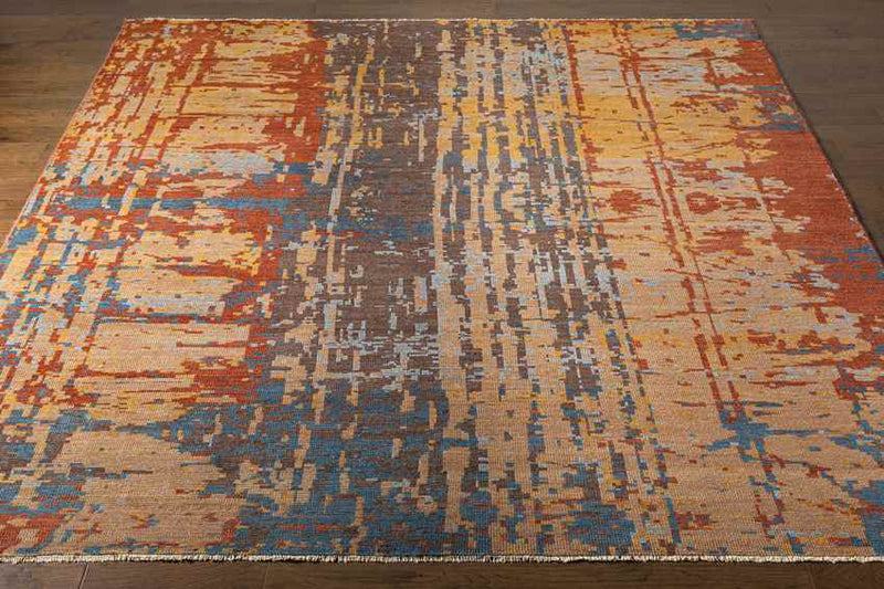 Cotgrave Modern Rust Area Rug