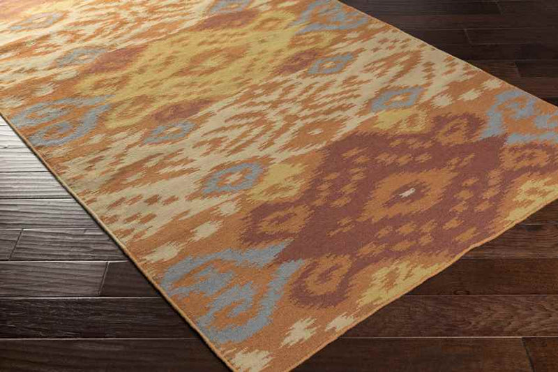 Aviston Global Rust and Gold Area Rug