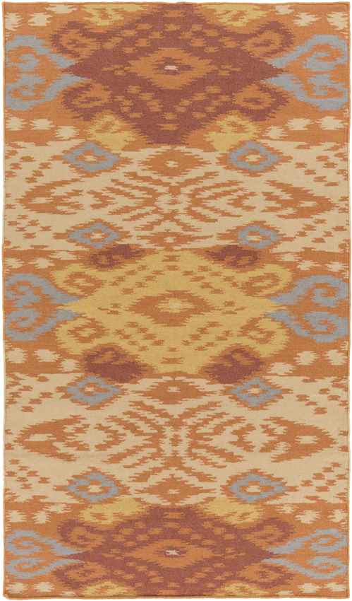 Aviston Global Rust and Gold Area Rug