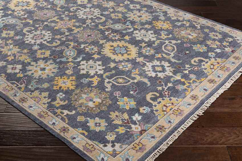 Coulsdon Traditional Charcoal Area Rug