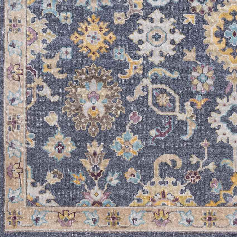 Coulsdon Traditional Charcoal Area Rug