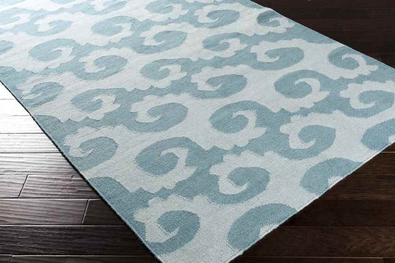 Belgium Coastal Sky Blue/Aqua Area Rug