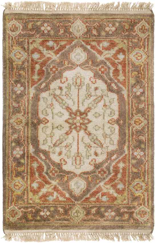 Gladstone Traditional Camel/Burnt Orange Area Rug