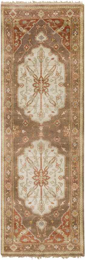 Gladstone Traditional Camel/Burnt Orange Area Rug