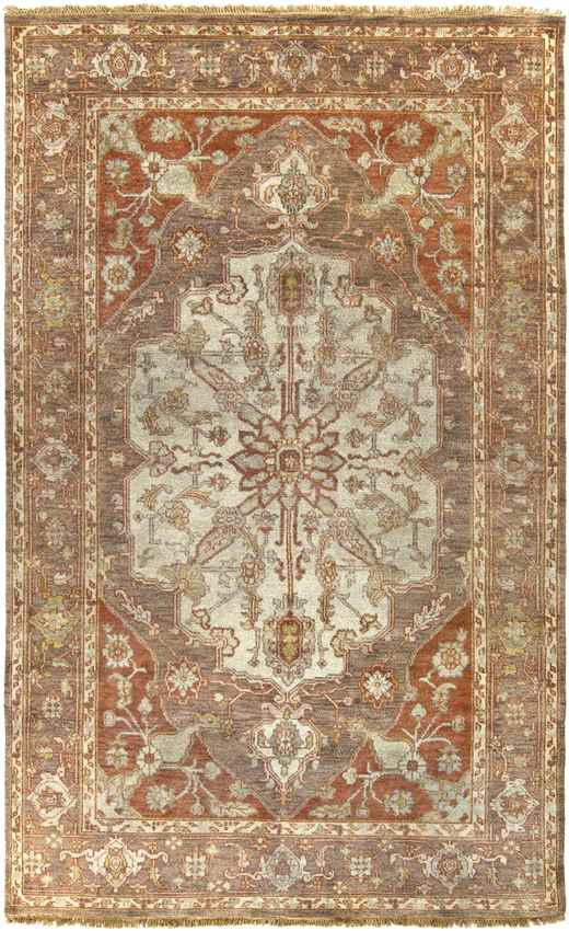 Gladstone Traditional Camel/Burnt Orange Area Rug