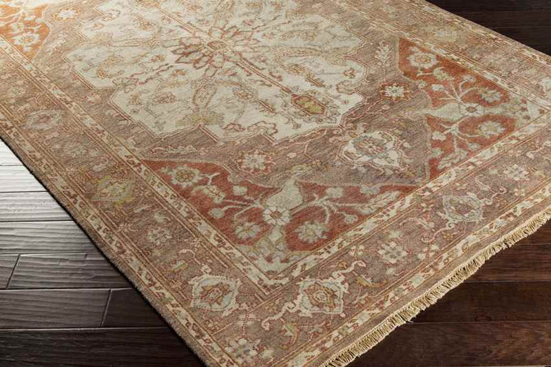 Gladstone Traditional Camel/Burnt Orange Area Rug