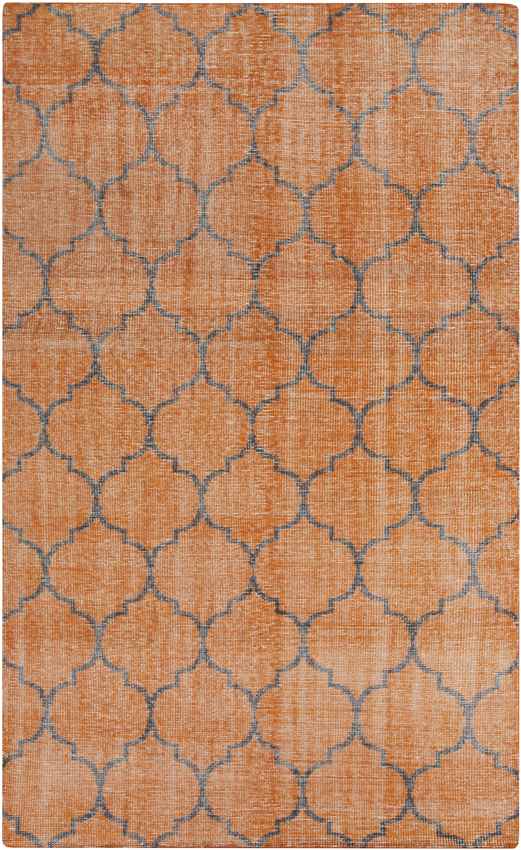 Belvidere Modern Burnt Orange Area Rug