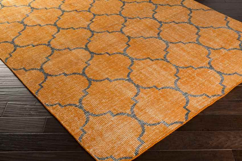 Belvidere Modern Burnt Orange Area Rug