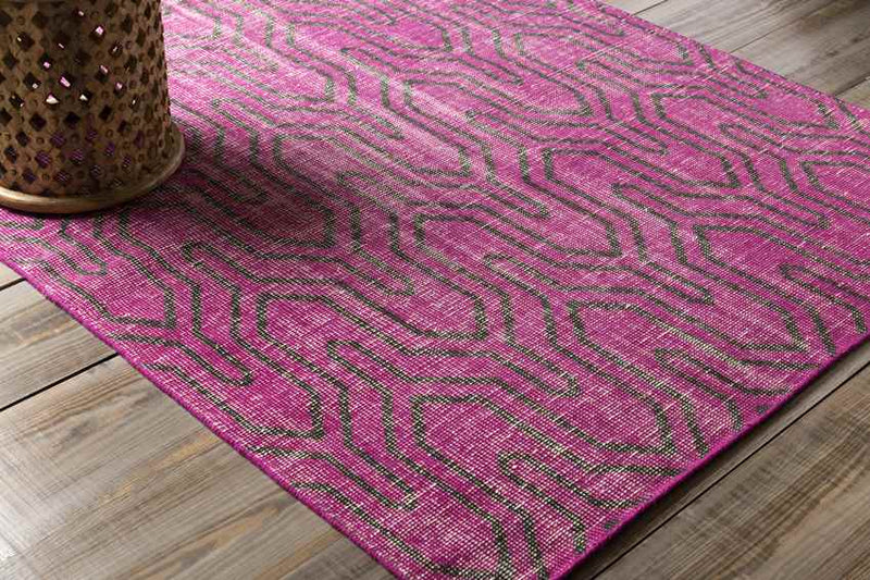 Bement Modern Bright Purple Area Rug