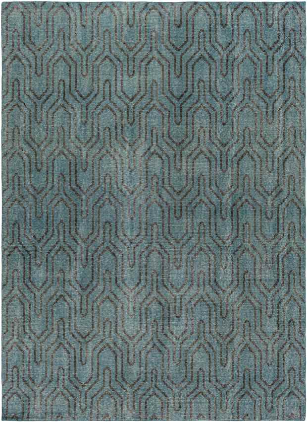 Bement Modern Teal Area Rug