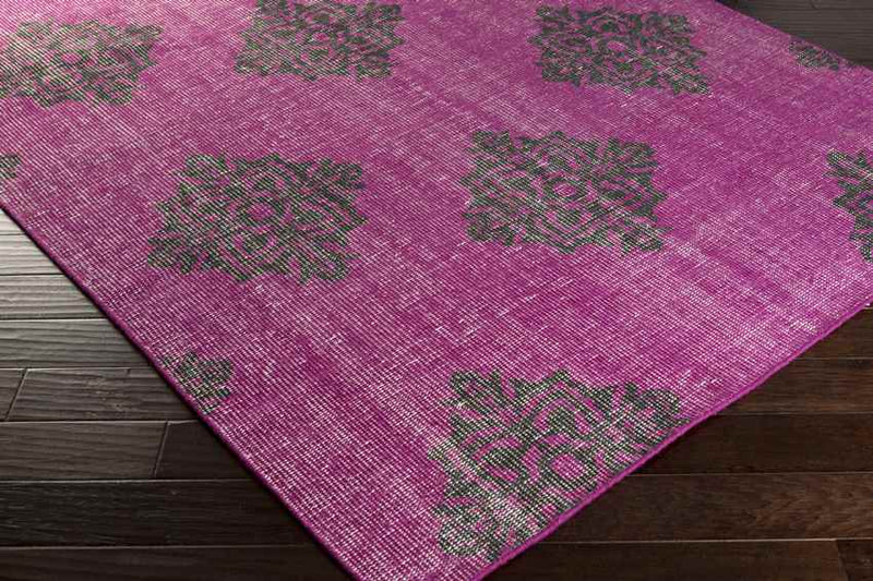 Benld Traditional Magenta Area Rug