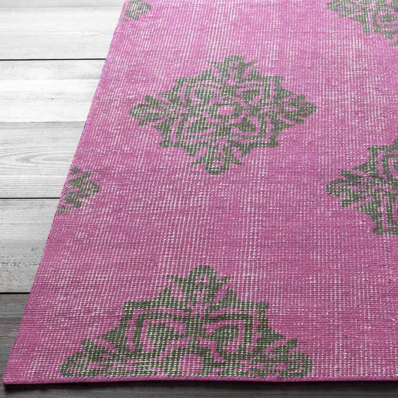 Benld Traditional Magenta Area Rug