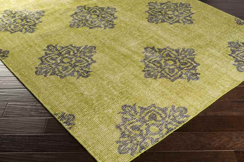 Benld Traditional Lime Area Rug