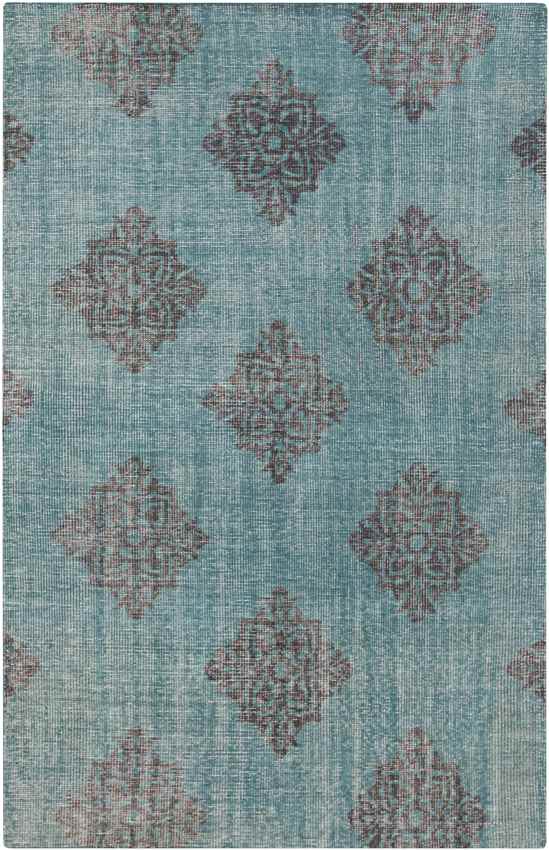 Benld Traditional Teal/Gray Area Rug