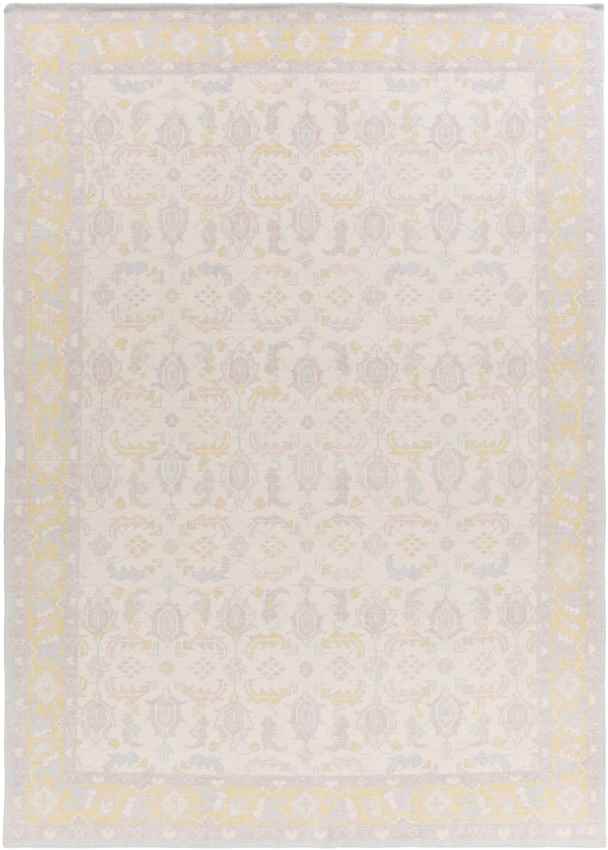 Treherne Traditional Beige/Purple Area Rug