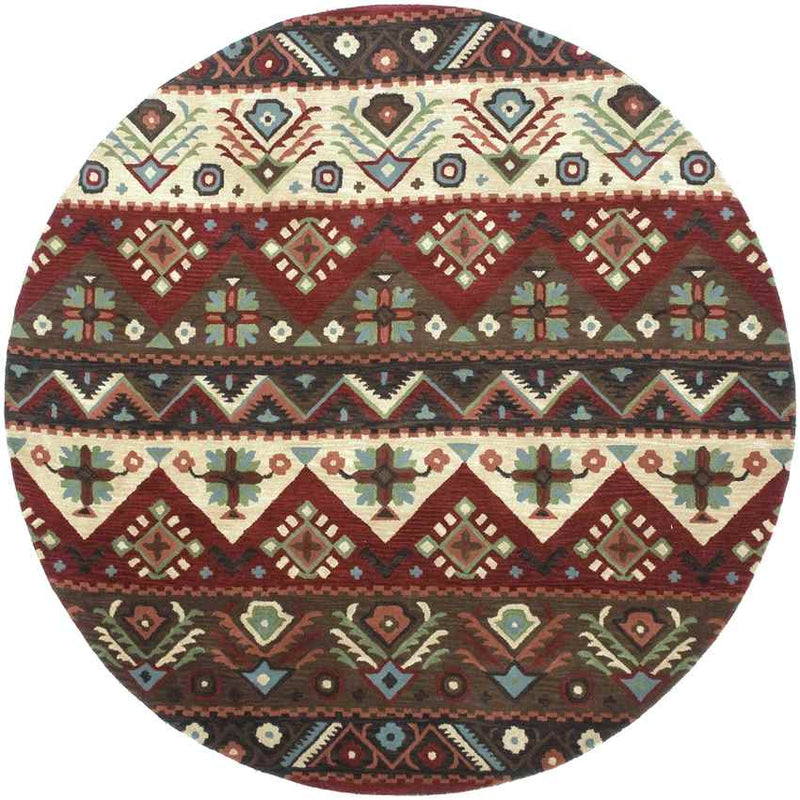 Crewkerne Rustic Dark Red Area Rug