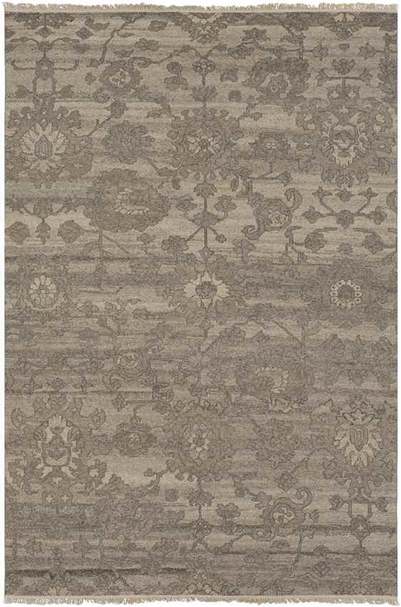 Crook Traditional Khaki Area Rug