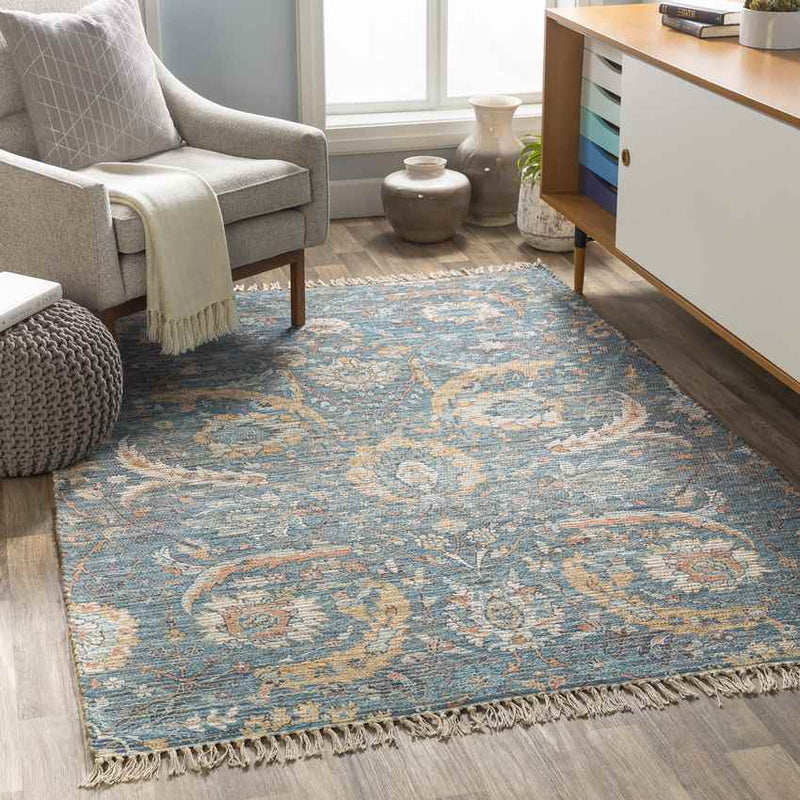 Dawlish Global Sky Blue Area Rug