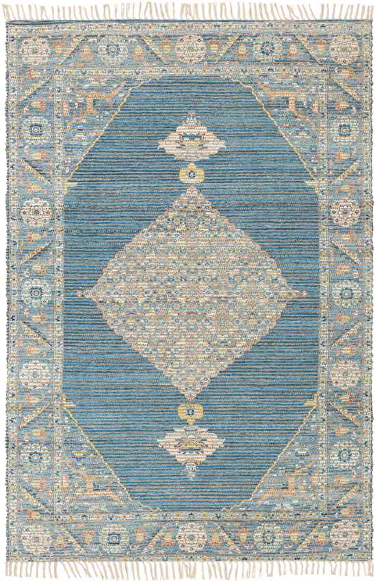 Daventry Traditional Aqua Area Rug