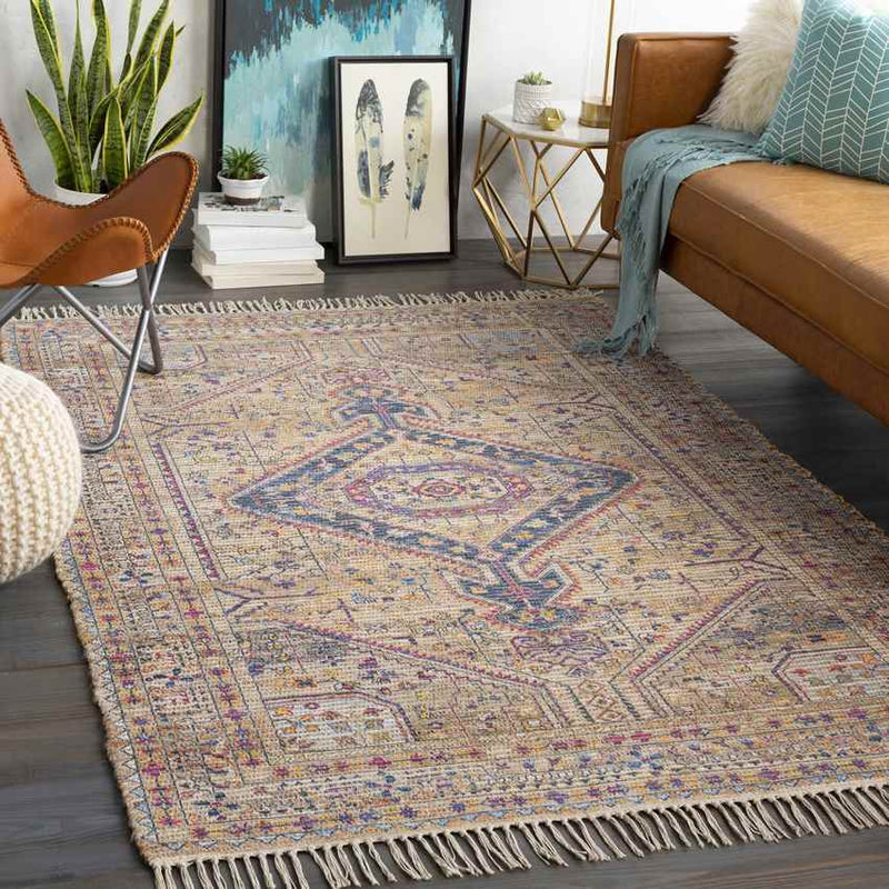 Deal Traditional Camel Area Rug