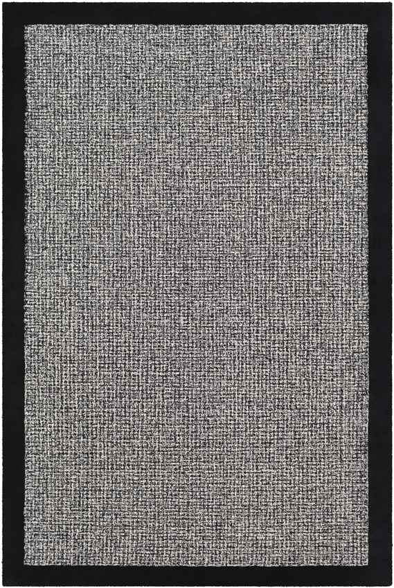 Earby Modern Black Area Rug