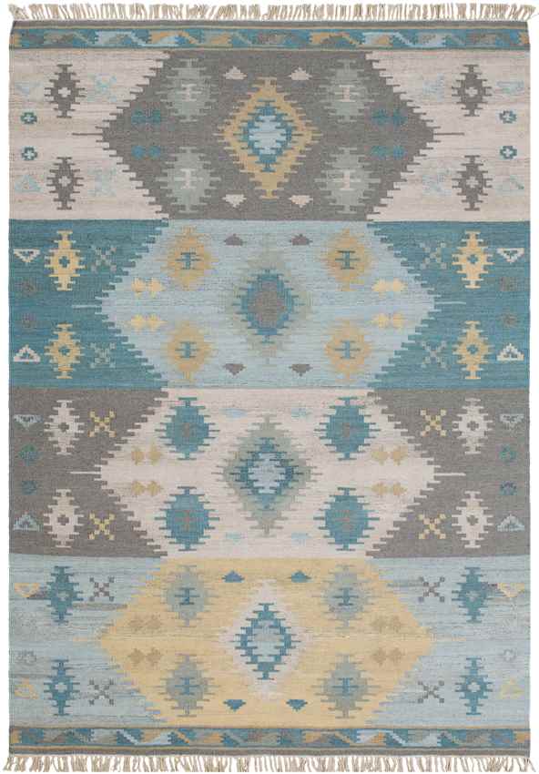 Hartland Rustic Aqua Area Rug