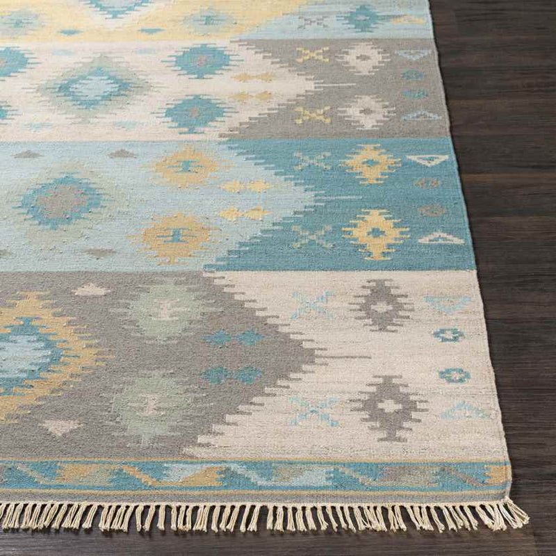 Hartland Rustic Aqua Area Rug