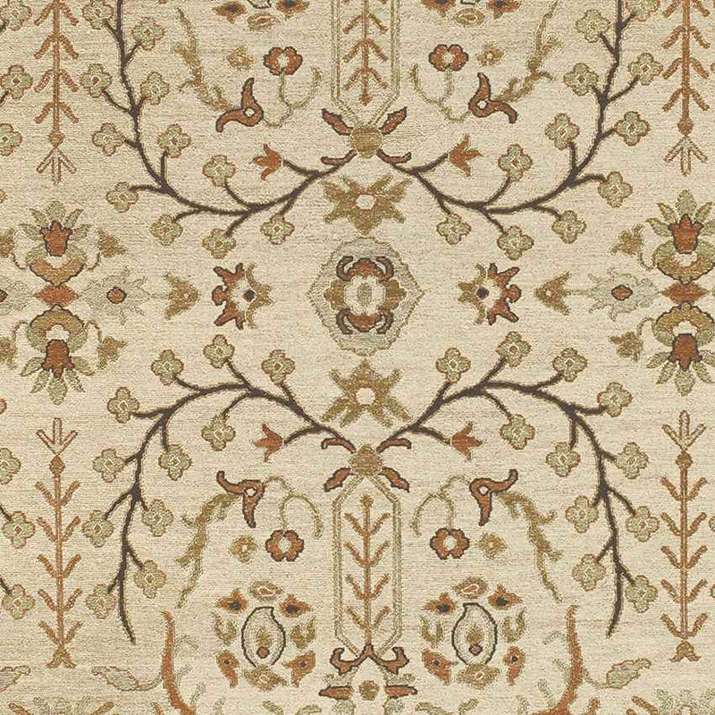 Hawes Traditional Tan Area Rug