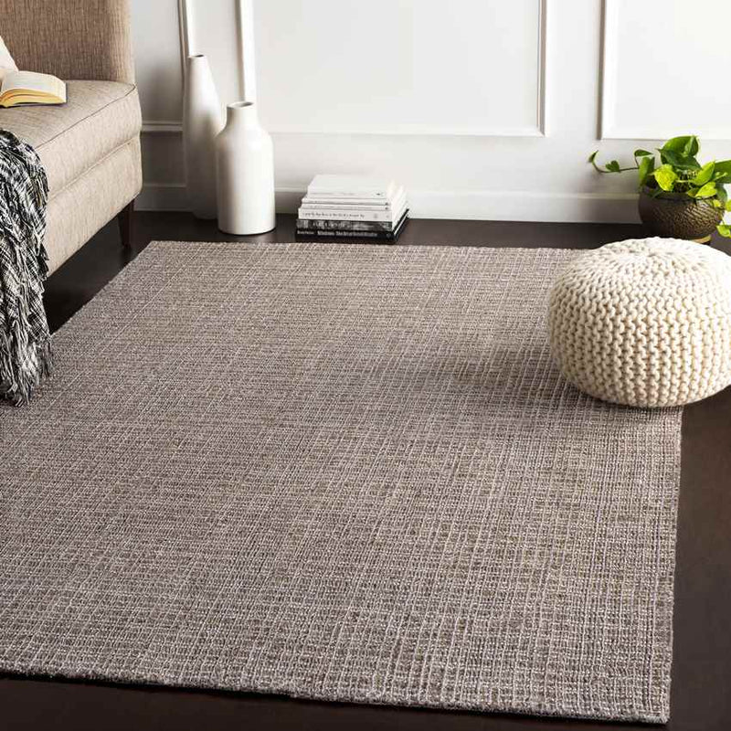 Hessle Modern Dark Brown Area Rug