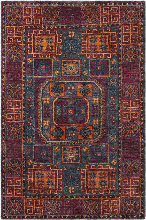 Hitchin Traditional Dark Green Area Rug