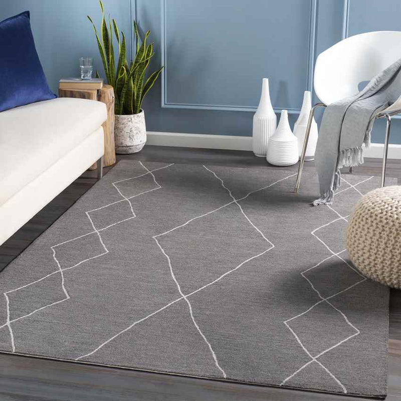 Jarrow Global Charcoal Area Rug