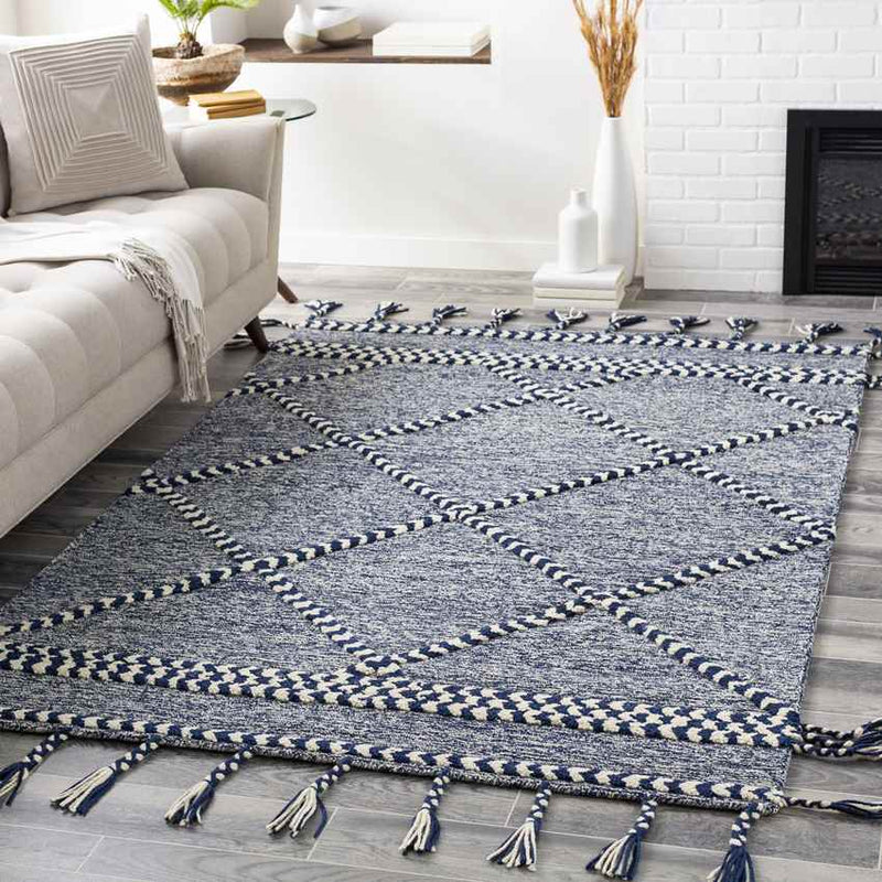 Leyton Global Navy Area Rug