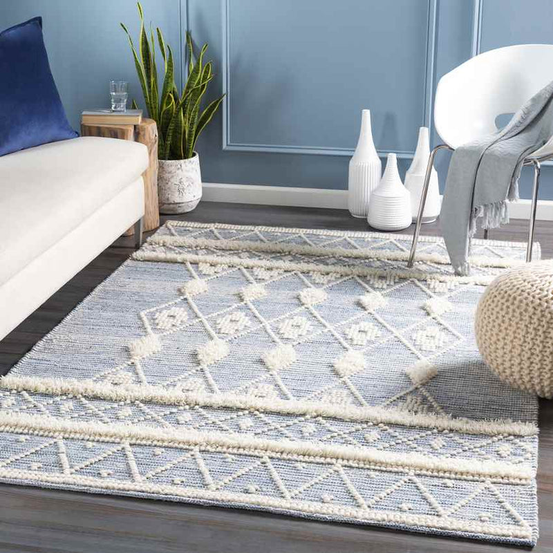 Loddon Global Sky Blue Area Rug