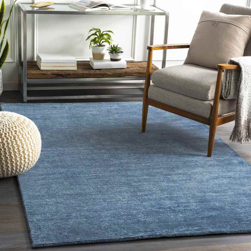 Midhurst Modern Dark Blue Area Rug