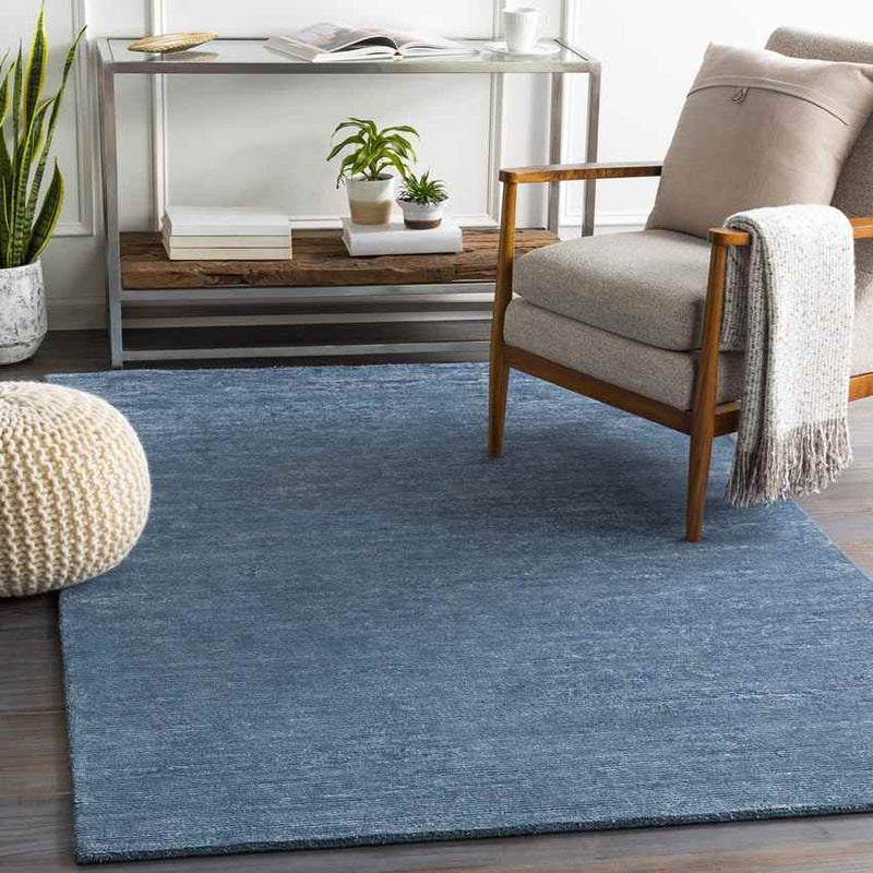 Midhurst Modern Dark Blue Area Rug