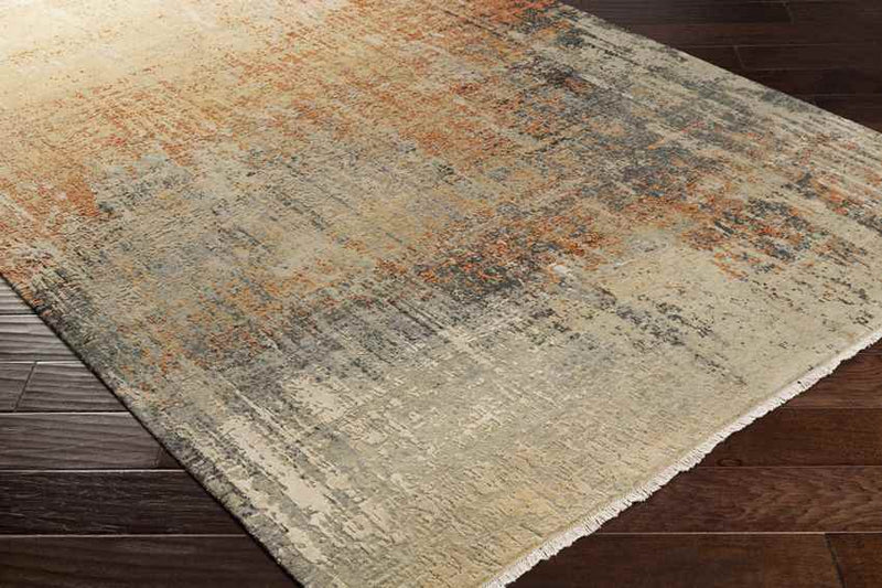 Mitcham Modern Burnt Orange Area Rug