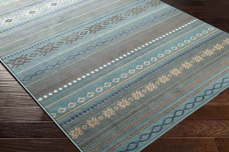 Rothbury Rustic Teal Area Rug