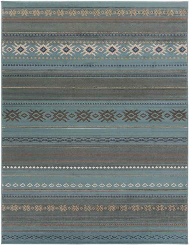 Rothbury Rustic Teal Area Rug