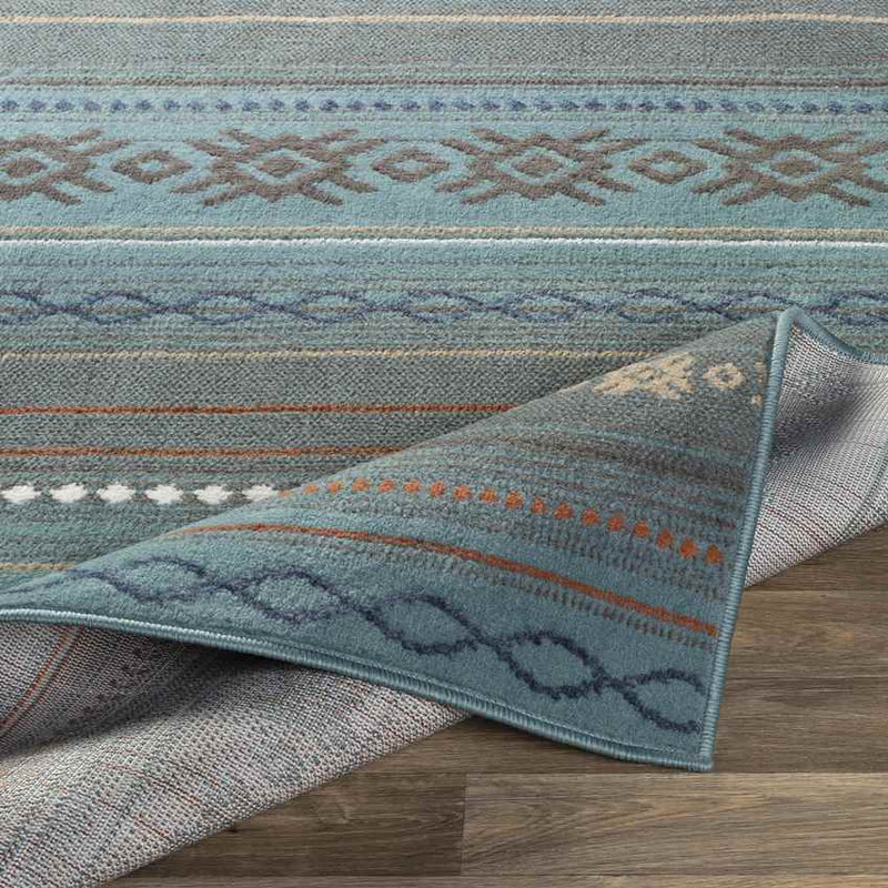 Rothbury Rustic Teal Area Rug