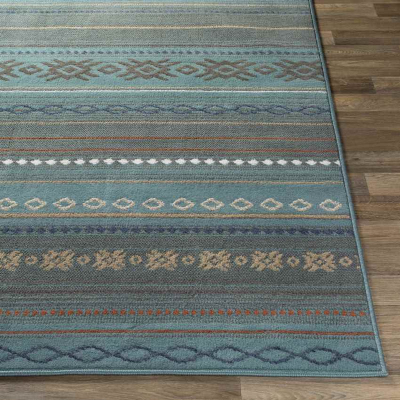 Rothbury Rustic Teal Area Rug